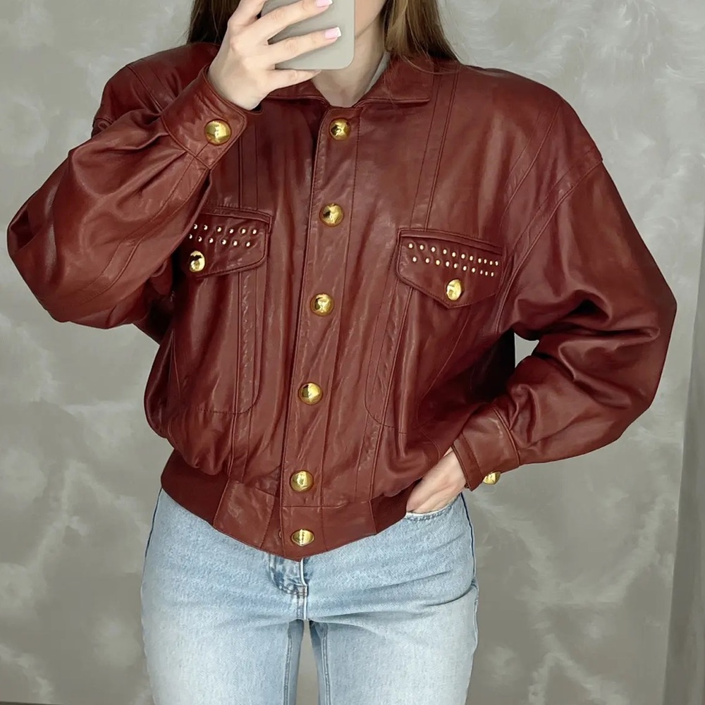 ESCADA - Leather jacket - Picture 3 of 8